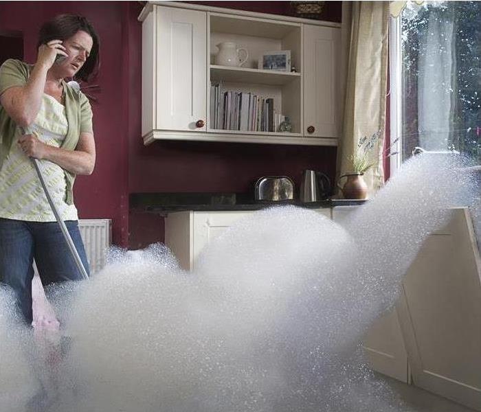 Soapsuds coming out of dishwasher